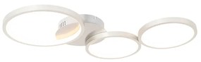 Design mennyezeti lámpa acélból, beépített LED-del, 3 fokozatú fényerő-szabályzóval, 3 lámpás - Pande