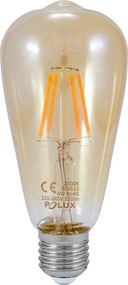 Dekorációs Led filament izzó E27 4W 350lm nagyon meleg fény Polux