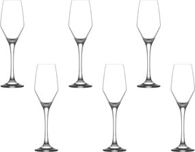 6 részes magas üveg pohár szett 230 ml