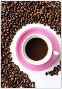 Poszterek 70x100 Rózsaszín csészealj