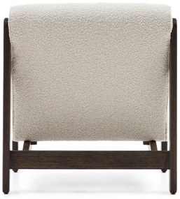 Fehér buklé fotel Magira – Kave Home