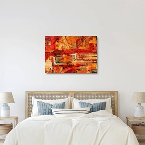 A falfestmény képe (üvegen) (70x50 cm)
