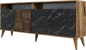 Milan - Walnut, Black Marble
