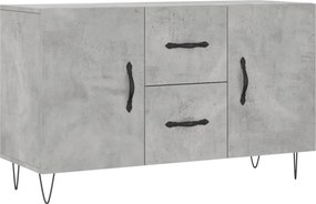 vidaXL betonszürke szerelt fa tálalószekrény 100 x 36 x 60 cm