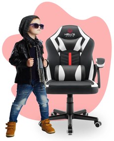Hells Gyerek játékszék Hell's Chair HC-1001 KIDS Fekete-fehér