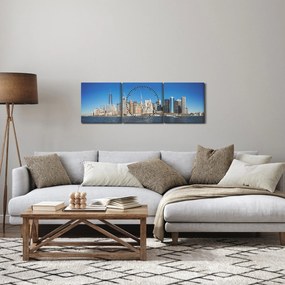 Kép - Manhattan New York-ban (órával) (90x30 cm)