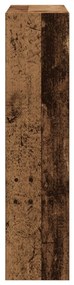 vidaXL Cipőtartó Flip Fiókkal Régi Fa 80x21x87,5 cm