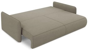 Bézs kinyitható-tárolóhelyes kanapé 216 cm Nanea – Makamii