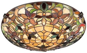 Elstead QZ-KAMI-F - Tiffany KAMI mennyezeti lámpa 2xE27/60W/230V