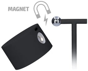 Solight WO68-B-LED Dimmelhető újratölthető lámpa 3in1 LED/4W/2000 mAh 3000/4000/6500K fekete