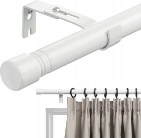 Fehér Rozsdamentes Acél Összecsukható Függönykarnis 76-116 CM