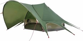 vidaXL Teepee Sátor 7 Személyes Zöld és Szürke 600 x 600 x 347 cm