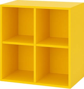 Boxie nyitott fali szekrény 80x80x37 cm sárga
