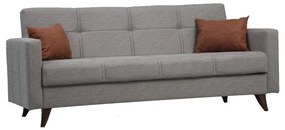 Háromszemélyes kihúzható kanapé KORFU világosszürke