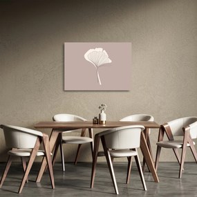 Üveg kép - Bézs színű levelek N⁰3 (70x50 cm)