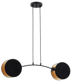 Csillár zsinóron MOTIF 2xE27/15W/230V fekete