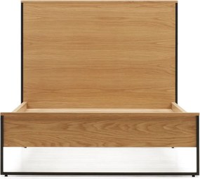 Natúr színű egyszemélyes ágy ágyráccsal 90x190 cm Taiana – Kave Home