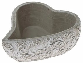 Beton virágcserép szív Orient, 16x 6 x 18 cm,betonból