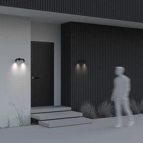 O477WL-L4GF3K Sleek Fém Fali Lámpa Szürke Színű LED 4 W 3000 Kelvin 300 Lumen IP54