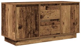 antik fa színű TV-szekrény LED-lámpákkal 100x41x50 cm