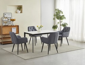 JORK VELVET sötétszürke étkezőszék
