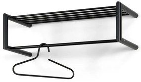 Fekete fém fali fogas polccal Smooth – Spinder Design