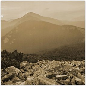 Poszterek 100x100 Hegyi tåj Tåjkép