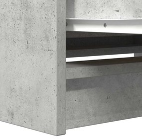 betonszürke szerelt fa TV-szekrény 80x35x54 cm