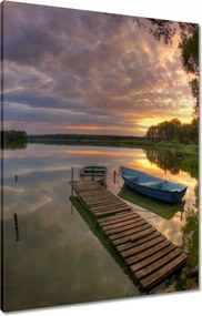 Vászonkép 60x80 Naplemente Wolsztyn