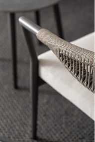 Khaki-szürkésbarna alumínium kétszemélyes kerti lounge szett Millor – Bizzotto