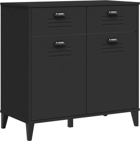 vidaXL VIKEN fekete szerelt fa tálalószekrény 80 x 40 x 80 cm