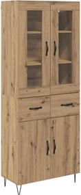 vidaXL Magasfiú fiókkal Artisan tölgy 69,5 x 34 x 90 cm Faanyag