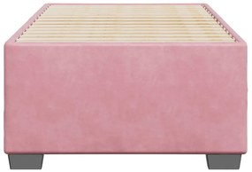 rózsaszín bársony ágykeret 100x200 cm