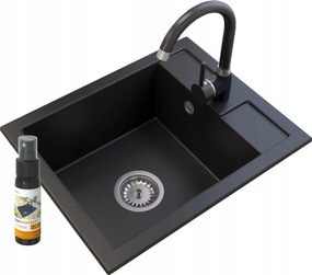 Granitan Gránit Mosogató 1 Rekeszes Csaptelep