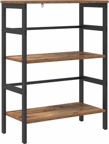 vidaXL Könyvespolc Öreg fa 60 x 29,5 x 81 cm Faanyag