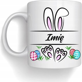 Húsvéti nyuszi bögre névvel Személyre szabott Ajándék