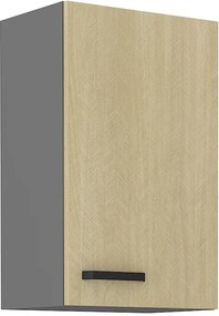 Felső konyheszekrény Scarmi 45 G 72 1F (Antracit + Herringbone scandi). 1049750