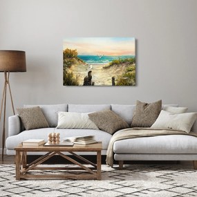 Kép - homokos tengerpart (90x60 cm)