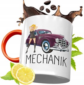 Narancssárga Bögre Szerelőnek Tökéletes Ajándék fényképes nyomtatással