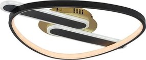 RÁBALUX 71467 BRANTIEL Modern LED Mennyezeti Lámpa Fekete/ Arany IP20
