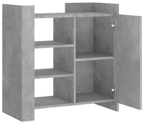 betonszürke szerelt fa tálalószekrény 73,5 x 35 x 75 cm