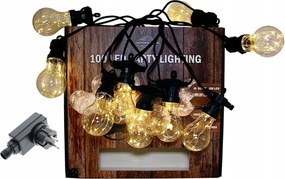 Kerti Lámpák Led Fényfüzér 230V Izzó Lánc