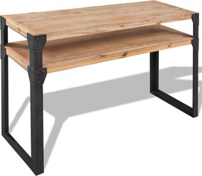vidaXL Konzolasztal tömör akácfa 120x40x85 cm