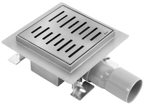 Zuhanylefolyó REA LINE 150x150 Nickel Brush