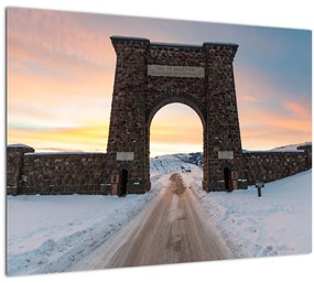 A kapu képe, Yellowstone (üvegen) (70x50 cm)