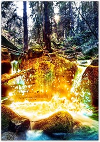 Poszterek 70x100 Hegyi vízesés Tájkép