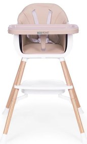 Gyerek etetőszék 2 az 1-ben bézs