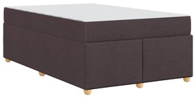 Ágykeret matracmal sötétbarna 120 x 200 cm szövet