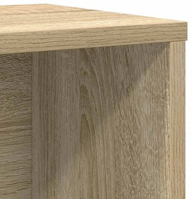 sonoma tölgy színű szerelt fa könyvespolc 60x24x101,5 cm