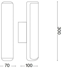 Ideal Lux - LED Kültéri fali lámpa ETERE LED/9,5W/230V 4000K IP44 antracit